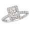 Halo Semi-Mount Diamond Ring