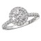 Halo Semi-Mount Diamond Ring