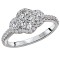 Halo Semi-Mount Diamond Ring