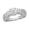 3-Stone Semi-Mount Diamond Ring