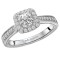 Halo Semi-Mount Diamond Ring