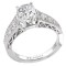 Peg Head Semi-Mount Diamond Ring