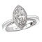 Halo Semi-Mount Diamond Ring