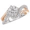 Two Tone Semi-Mount Diamond Ring