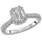 Halo Semi-Mount Diamond Ring