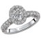 Halo Semi-Mount Diamond Ring