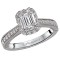 Halo Semi-Mount Diamond Ring