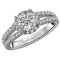 Split Shank Semi-Mount Diamond Ring