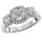 3 Stone Semi-Mount Diamond Ring