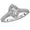 Halo Semi-Mount Diamond Ring