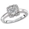 Halo Semi-Mount Diamond Ring