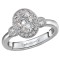 Halo Semi-Mount Diamond Ring